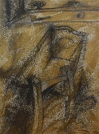 Pietro Bisio DRY LAND tecnica mista su carta applicata su tavola, cm 105x75...