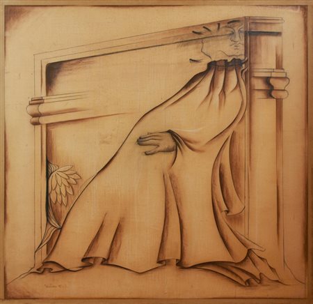 Cesare Paolantonio PER UNA RICOMPOSIZIONE STUDIO I disegno su carta gialla...