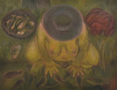 Eugenio Tomiolo MAGA olio su tela, cm 80x100 firma e data eseguito nel 1982