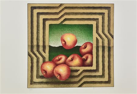 Vanni Viviani LA CORNICE LABIRINTO litografia su carta, cm 50x70; es. 54/100...