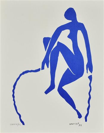 Henri Matisse RAGAZZA CHE SALTA LA CORDA litografia su carta (d'apres), cm...