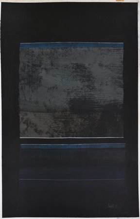 Claudio Knopfli SENZA TITOLO tecnica mista su cartoncino, cm 100x70 firma e...