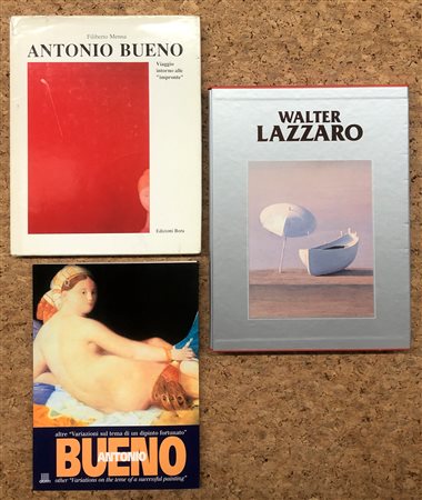WALTER LAZZARO E ANTONIO BUENO - Lotto unico di 3 cataloghi
