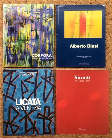 ARTE ITALIANA DEL DOPOGUERRA (BIASI, CORPORA, LICATA, SIMETI) - Lotto unico di 4 cataloghi