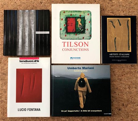 ARTE ITALIANA DEL DOPOGUERRA (FONTANA, MARIANI, TILSON, COLLETTIVE) - Lotto unico di 5 cataloghi