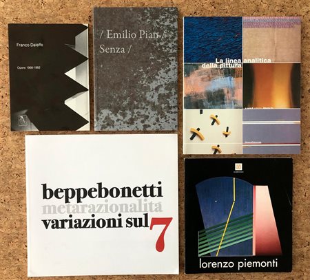 ASTRAZIONE ITALIANA (ARTE ANALITICA, BONETTI, PIEMONTI, PIAN E DALEFFE) - Lotto unico di 5 cataloghi