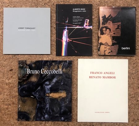 ARTE ITALIANA DEL DOPOGUERRA (ANGELI - MAMBOR, BIASI, BERTINI, TORNQUIST, CECCOBELLI) - Lotto unico di 5 cataloghi