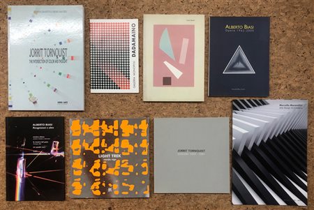 ARTE ITALIANA DEL DOPOGUERRA (BIASI, TORNQUIST, VIGO, DADAMAINO, MORANDINI) - Lotto unico di 8 cataloghi