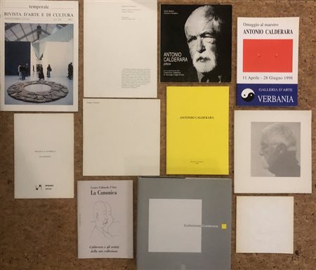 ANTONIO CALDERARA - Interessante lotto di 11 cataloghi: