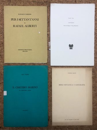 LIBRI D'ARTE (SASSU, MARCHETTI, TRECCANI, SOULÈ) - Lotto unico di 4 libri d'arte