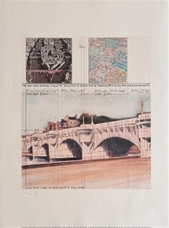 Christo “Pont neuf Wrapped” (Project for Paris) 1980