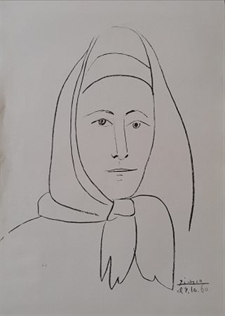 Pablo Picasso “Ritratto di donna” 1961
