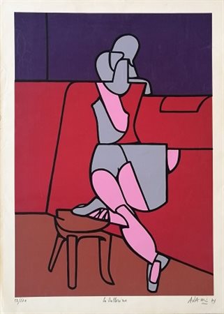 Valerio Adami "La ballerina" 1971