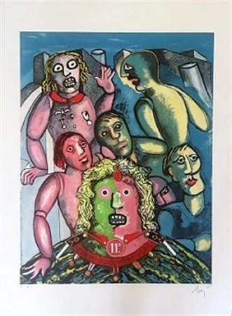 Enrico Baj "Senza titolo" 