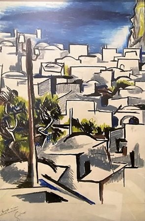 Renato Guttuso "Tetti” 1965