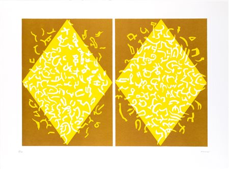 Carla Accardi (Trapani 1924-Roma 2014)  - Rombi gialli