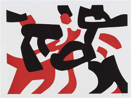 Carla Accardi (Trapani 1924-Roma 2014)  - Rosso e nero