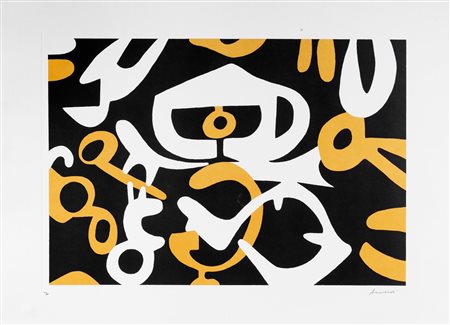 Carla Accardi (Trapani 1924-Roma 2014)  - Giallo, nero e bianco