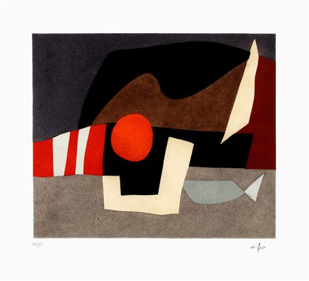 Afro (Basaldella, Udine  1912-Zurigo 1976)  - L'invitation au voyage C, 1975