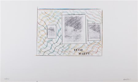 Franco Angeli (Roma 1935-1988)  - Ecco Marte