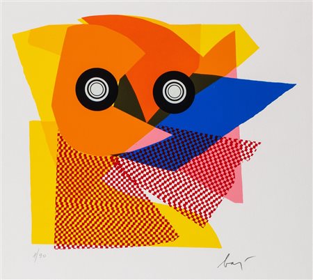 Enrico Baj (Milano 1924-Vergiate 2003)  - Rossa