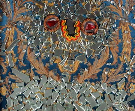 Enrico Baj (Milano 1924-Vergiate 2003)  - Personaggio allo specchio, 1971