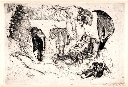 Luigi Bartolini (Cupramontana 1892-Roma 1963)  - Fonte San Gennaro, 1932