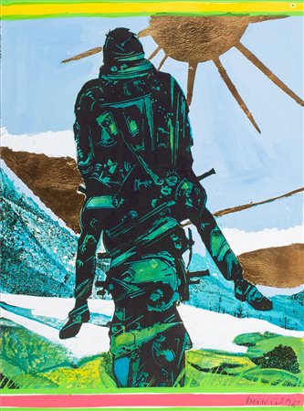 Gianni Bertini (Pisa 1922-Caen 2010)  - Moto con sole d'oro , 1978