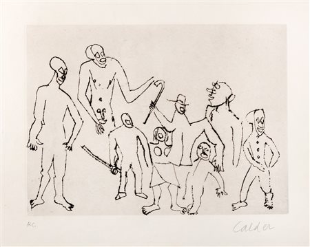 Alexander Calder (Pennsylvania 1898-New York 1976)  - Santa Claus: Groupe Joyeux, 1974