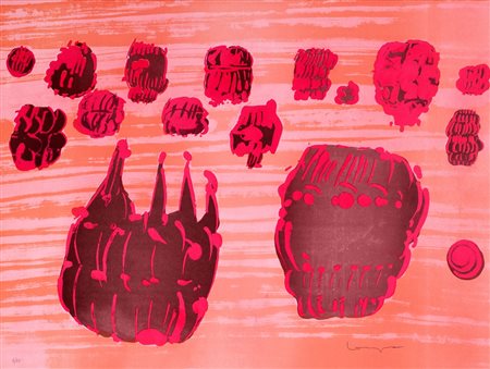 Pietro Consagra (Mazara del Vallo 1920-Milano 2005)  - Composizione rosa