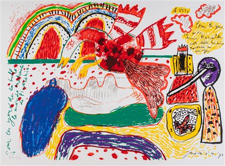 Corneille (Guillaume Cornelis Van Beverloo, Liegi 1922-Auvers-sur-Oise 2010)  - Pinocchio, 1974