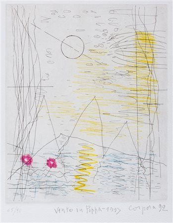 Antonio Corpora (Tunisi 1909-Roma 2004)  - Vento in poppa