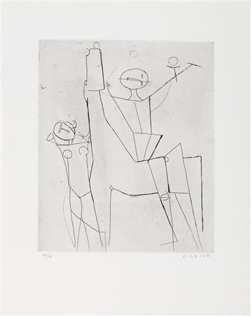 Marino Marini (Pistoia 1901-Viareggio 1980)  - Giocolieri, 1951