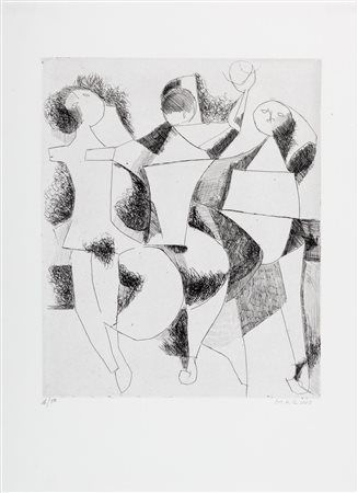 Marino Marini (Pistoia 1901-Viareggio 1980)  - Giocolieri