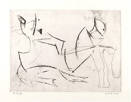 Marino Marini (Pistoia 1901-Viareggio 1980)  - Guerriero