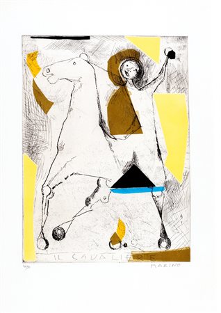 Marino Marini (Pistoia 1901-Viareggio 1980)  - Il cavaliere, 1956 / '76