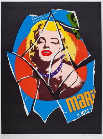 Mimmo Rotella (Catanzaro 1918-Milano 2006)  - Marilyn