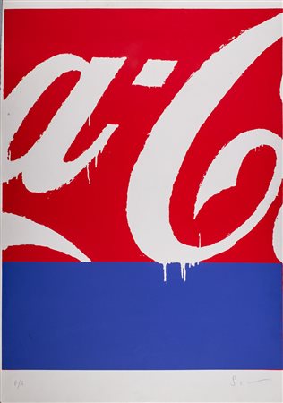 Mario Schifano (Homs 1934-Roma 1998)  - CocaCola particolare di propaganda