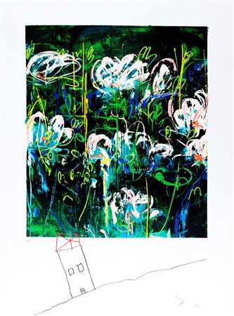 Mario Schifano (Homs 1934-Roma 1998)  - Ninfee