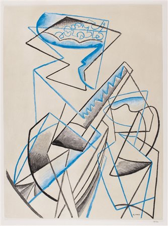 Gino Severini (Cortona 1883-Parigi 1966)  - Natura morta