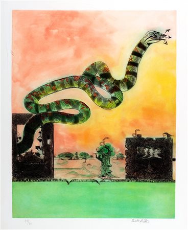Graham Sutherland (Londra  1903-1980)  - Il Serpente, 1979