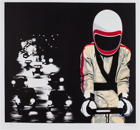 Angelo Titonel (Cornuda  1938-Imola  2018)  - Motociclista, 1972