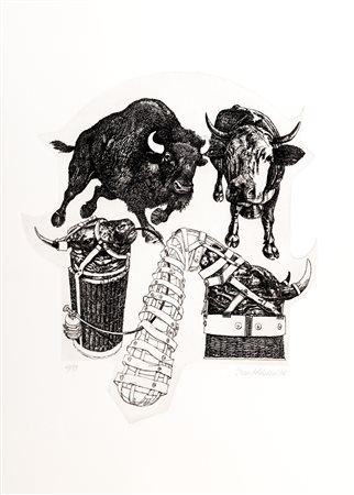 Valeriano Trubbiani (Macerata 1937)  - Tori, 1975