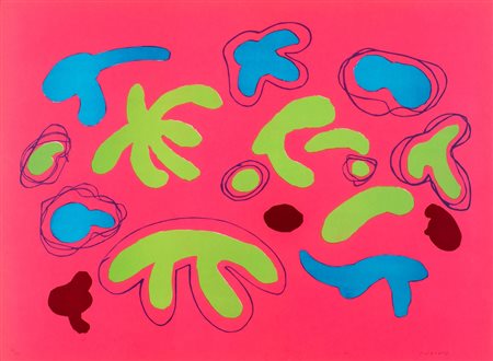 Giulio Turcato (Mantova 1912-Roma 1995)  - Composizione rosa