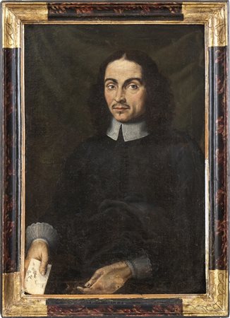 Ritratto di gentiluomo con baffi e cartiglio