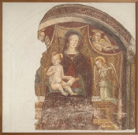 Madonna con Bambino in trono e angeli