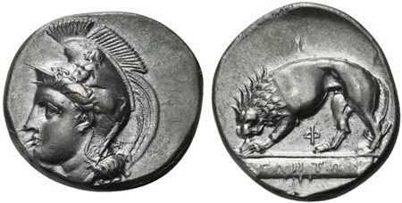 Lucania, Velia, Didrachm of the Kleudoros group, ca. 334-300 BC; AR (g 7,54;...