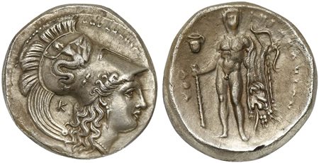 Lucania, Herakleia, Didrachm, ca. 330-281 BC; AR (g 8,18; mm 22; h 12);...