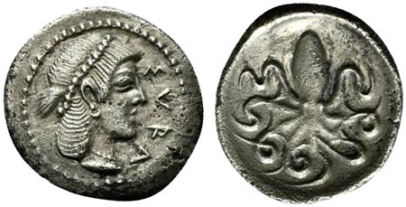 Sicily, Syracuse, Litra struck under the Second Democracy, ca. 466-460 BC; AR...