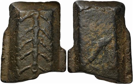 ‘Ramo secco' ingot, Central Italy, 5th to 4th centuries BC; AE (g 885; mm...